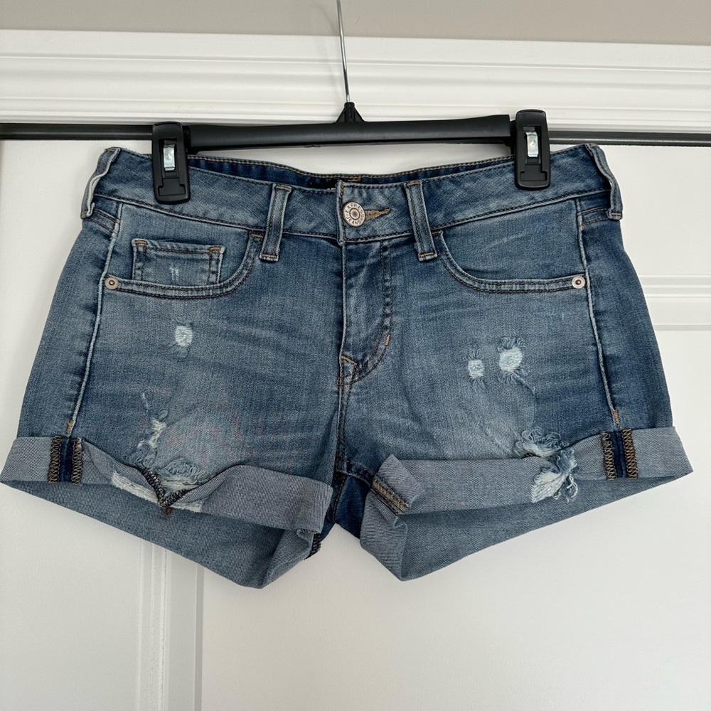 Medium Wash Express Denim Shorts
